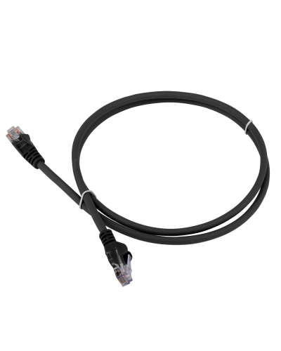 Патч-корд LANMASTER LSZH UTP кат.5e, 0.3 м, черный LANMASTER LAN-PC45/U5E-0.3-BK в Элисте Патчкорды (медные) Pintop.ru