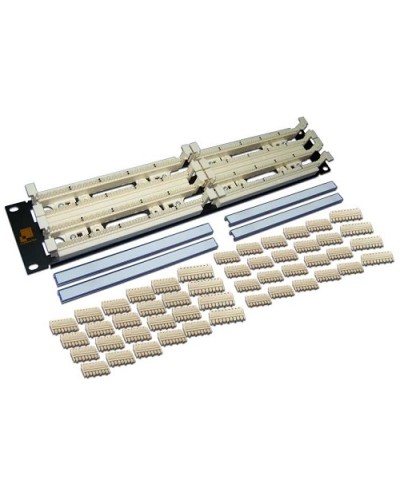 Панель кроссовая 110 типа, 200 пар, 19, 2U LANMASTER LAN-RS110-200FT в Элисте Кроссовое оборудование тип 110 Pintop.ru